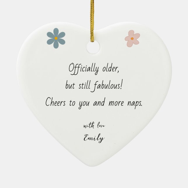 Birthday Moments Captured Photo & Message Ornament (Baksidan)