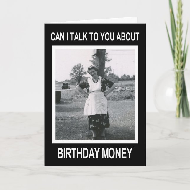 Birthday Money Kort (Framsida)