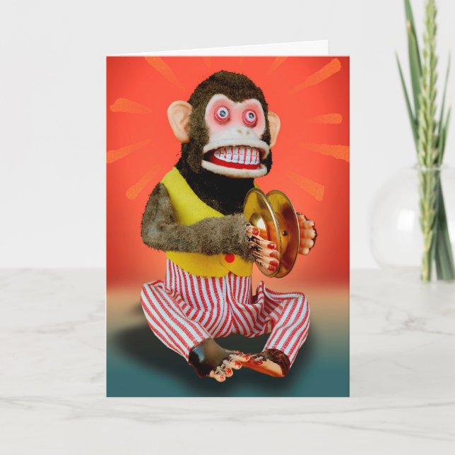 Birthday Monkey Kort (Framsida)