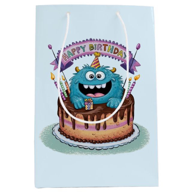 Birthday Monster Gift Bag (Framsidan)