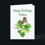 Birthday Mother Watercolor Song Sparrow Nature Kort<br><div class="desc">Perfect if you love birds,  birding or sparrows.  



  


com.
  



  



  



  



  



  



  



  



  


com</div>