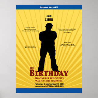 Birthday Movie Poster (Boy)