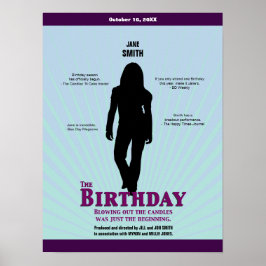 Birthday Movie Poster (flicka)