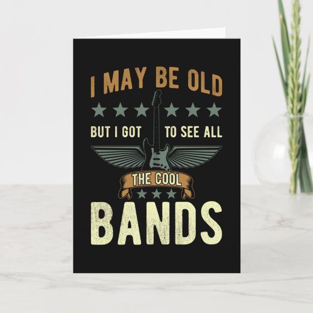 Birthday Music Fläkt Gift Kort (Framsida)