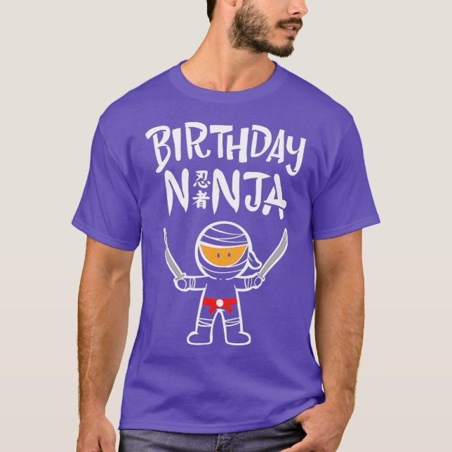 Birthday Ninja T Shirt (Framsida)
