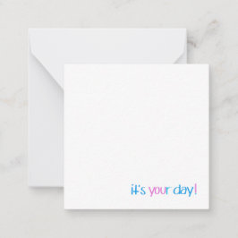 Birthday Notecard Anteckningskort