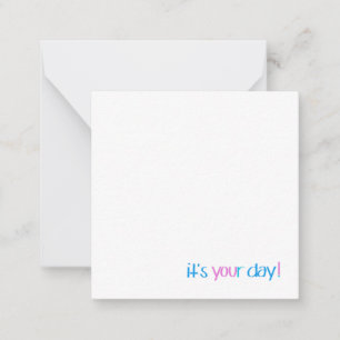 Birthday Notecard Anteckningskort