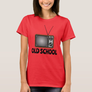 BIRTHDAY OLD SCHOOL RETRO TV TV-TV T-SHIRTS