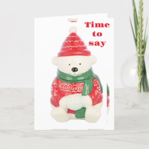 BIRTHDAY ÖNSKEMÅL FRÅN ADORABLE SNOWBEAR HELGKORT