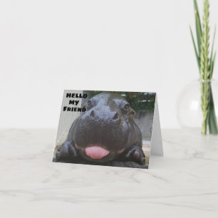 **BIRTHDAY ÖNSKEMÅL** FRÅN CUTE HIPPO KORT