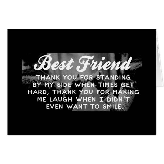 "BIRTHDAY ÖNSKEMÅL" OCH "TACK" TILL MITT BÄSTA "VÄ HÄLSNINGSKORT (Framsidan Horizontal)