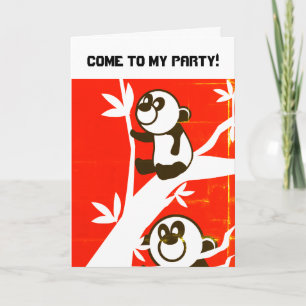 Birthday Pandas Inbjudan