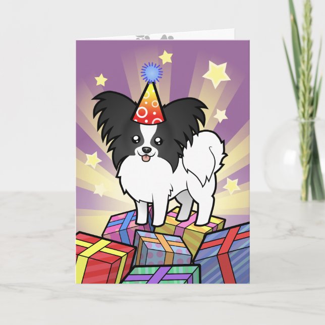 Birthday Papillon Kort (Framsida)