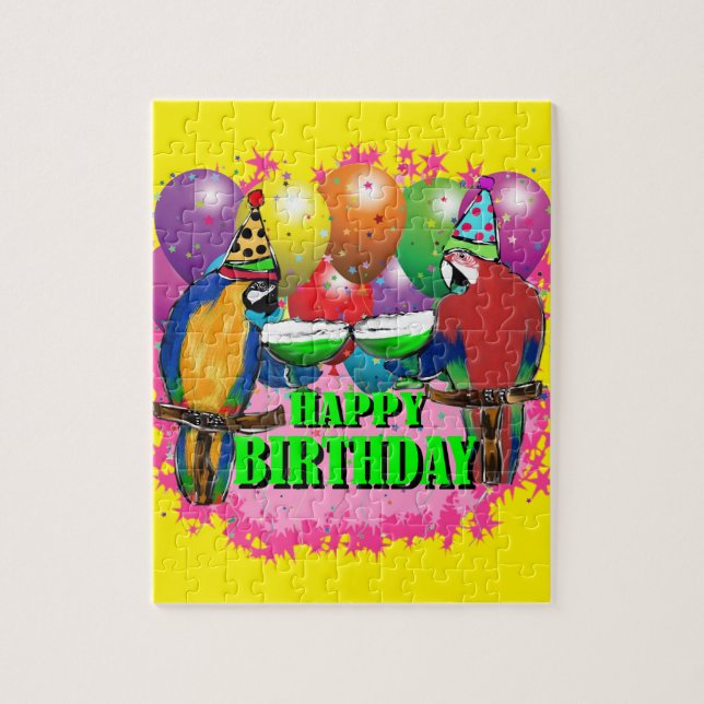 BIRTHDAY PARROTS PUSSEL (Vertikal)