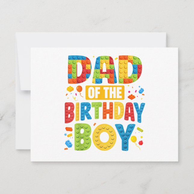 Birthday Party Dad Inbjudningar (Framsida)