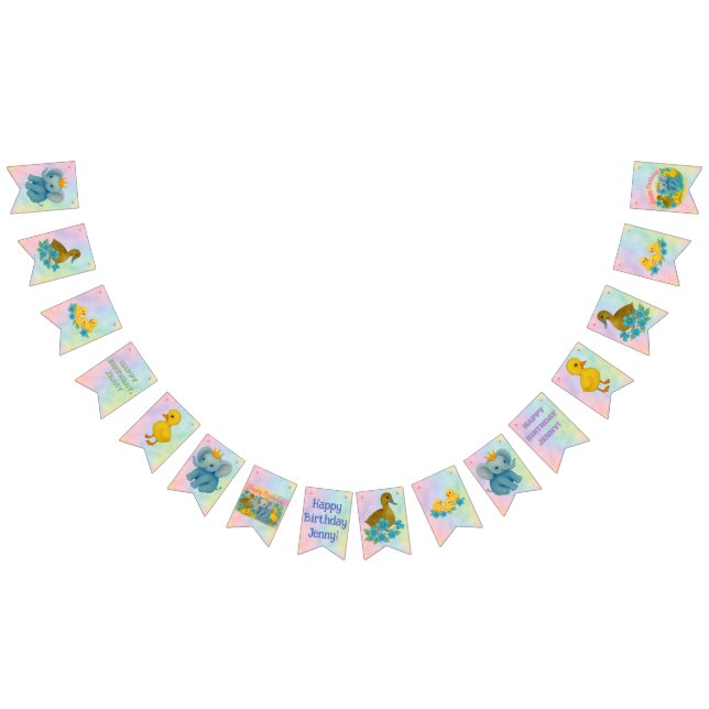 Birthday Party Flag Banner - Children's Parties  Vimplar (Alla)