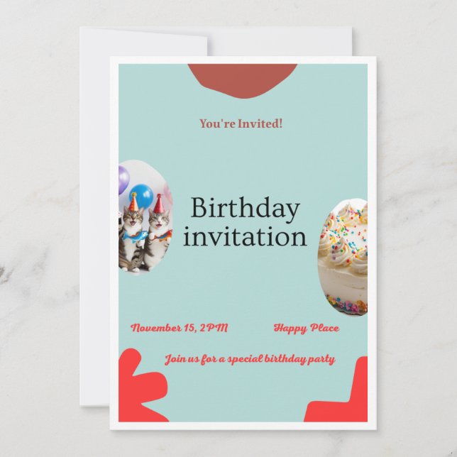 Birthday Party invitation (Framsida)