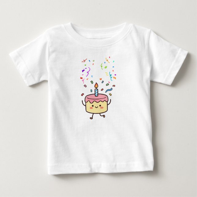 Birthday Party Invitation Blue Minimal Elegant T Shirt (Framsida)
