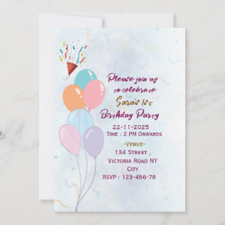 Birthday Party Invitations Inbjudningar
