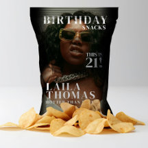 Birthday Party Magazine Cover Chip Bag Wrapper
