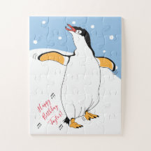 Birthday Penguin Jigszawa Puzzle