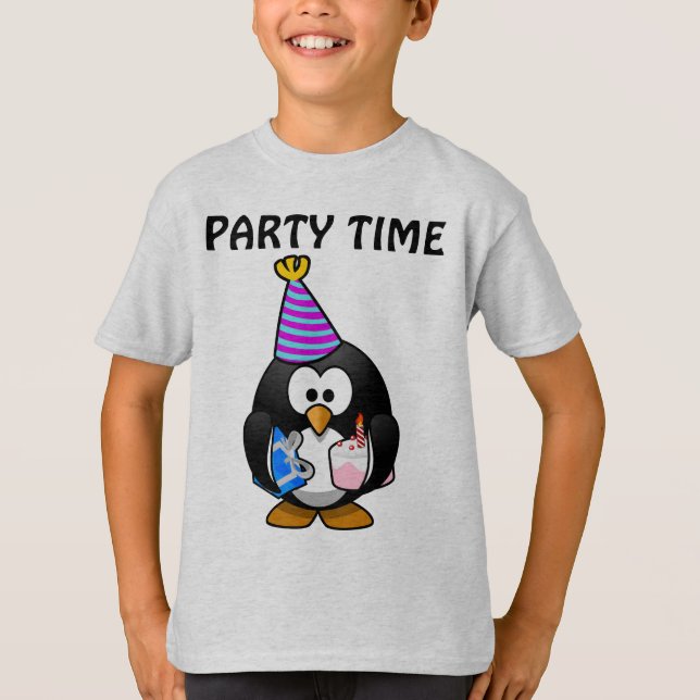 BIRTHDAY PENGUIN KIDS T-SHIRTS (Framsida)