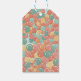 Birthday Picnic, Cute Retro Style Presentetikett