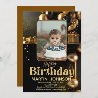 Birthday Pillow | Custom Photo Cushion Gift Inbjudningar