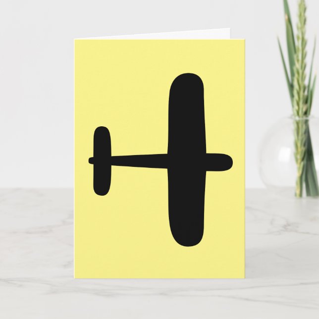 BIRTHDAY PILOT FLYBOY GREETY CARDS KORT (Framsida)