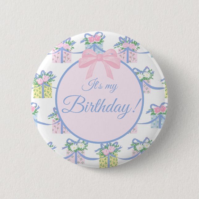 Birthday Pin - Every Day is a Gift Inspired TBBC Knapp (Framsida)