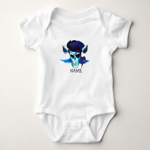 Birthday Pirat Skull Baby Bodykostdräkt T Shirt