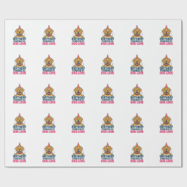 Birthday Powered by Dog Love Illustration Presentpapper