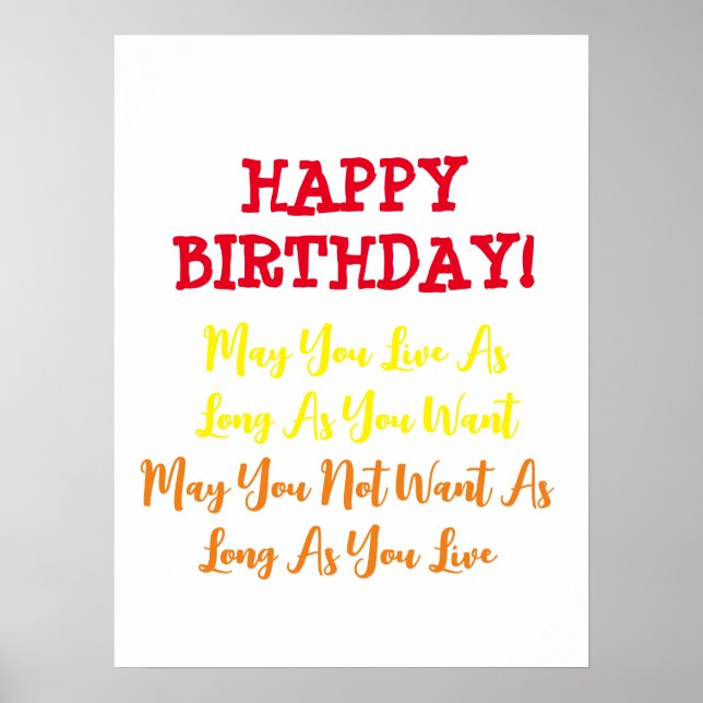 Birthday Prayer Poster (Framsidan)