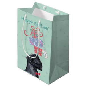 Birthday Presenter Bouvier des Flandres Gift Bag
