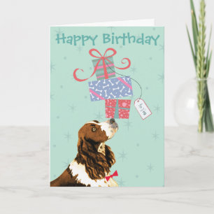 Birthday Presenter English Springer Spain Kort