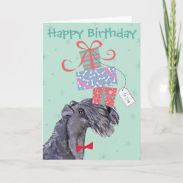Birthday Presenter Kerry Blue Terrier Kort