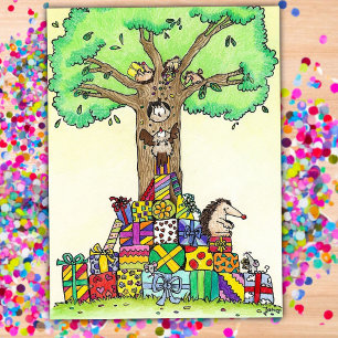 BIRTHDAY PRESENTER vykort av Nicole Janes