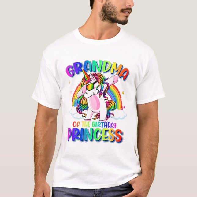 Birthday Princess Dabbing T Shirt (Framsida)