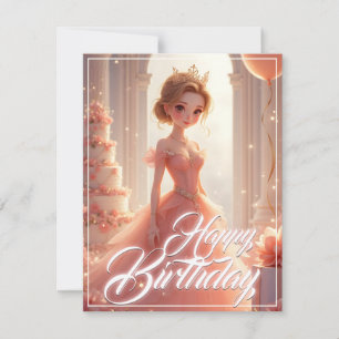 Birthday Princess i en Dreamy Rosa Gown