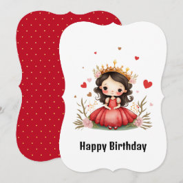Birthday princess kort