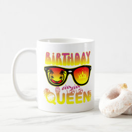 Birthday Queen Design Kaffemugg
