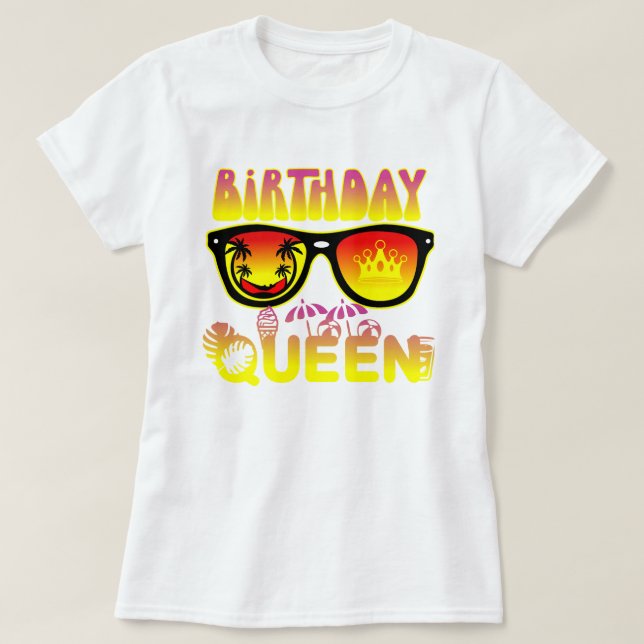 Birthday Queen Design T Shirt (Design framsida)
