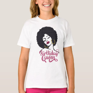 Birthday Queen Grattis på födelsedagen Party T Shirt