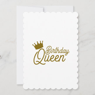 BIRTHDAY QUEEN INVITATIONS INBJUDNINGAR