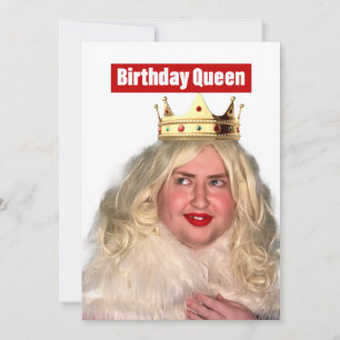 Birthday Queen Julkort