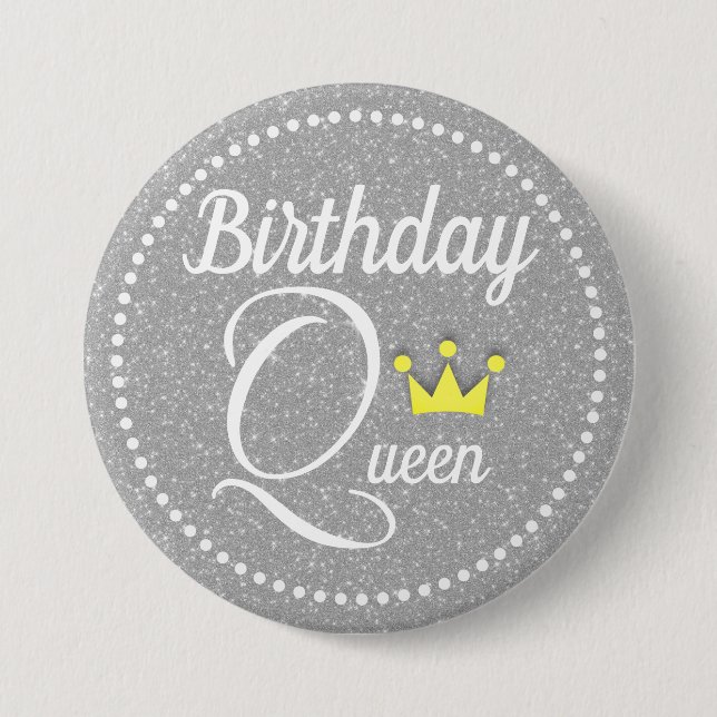 Birthday Queen Knapp (Framsida)