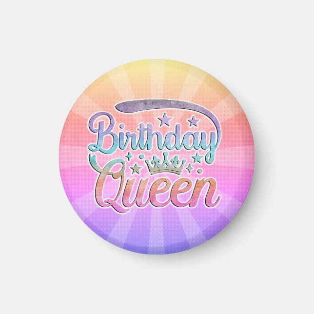 Birthday Queen Magnet (Framsidan)