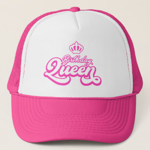 Birthday Queen Shock rosa truckerkeps