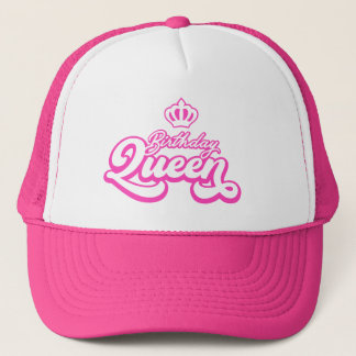 Birthday Queen Shock rosa truckerkeps