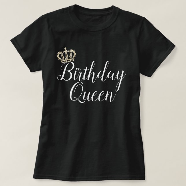 Birthday Queen T Shirt (Design framsida)